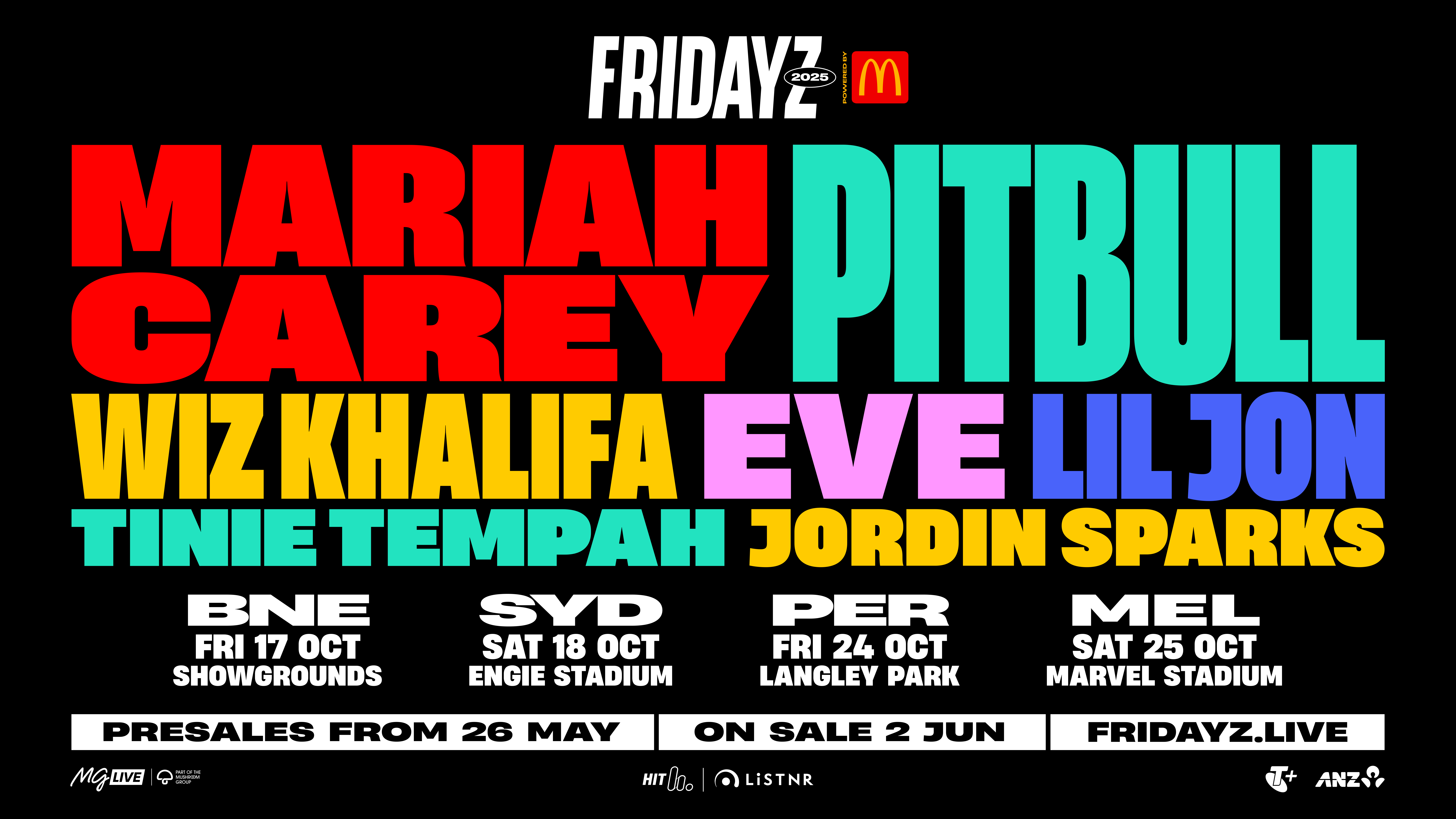 WIN TICKETS TO FRIDAYZ LIVE